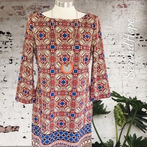 London Times boho sheath dress 12